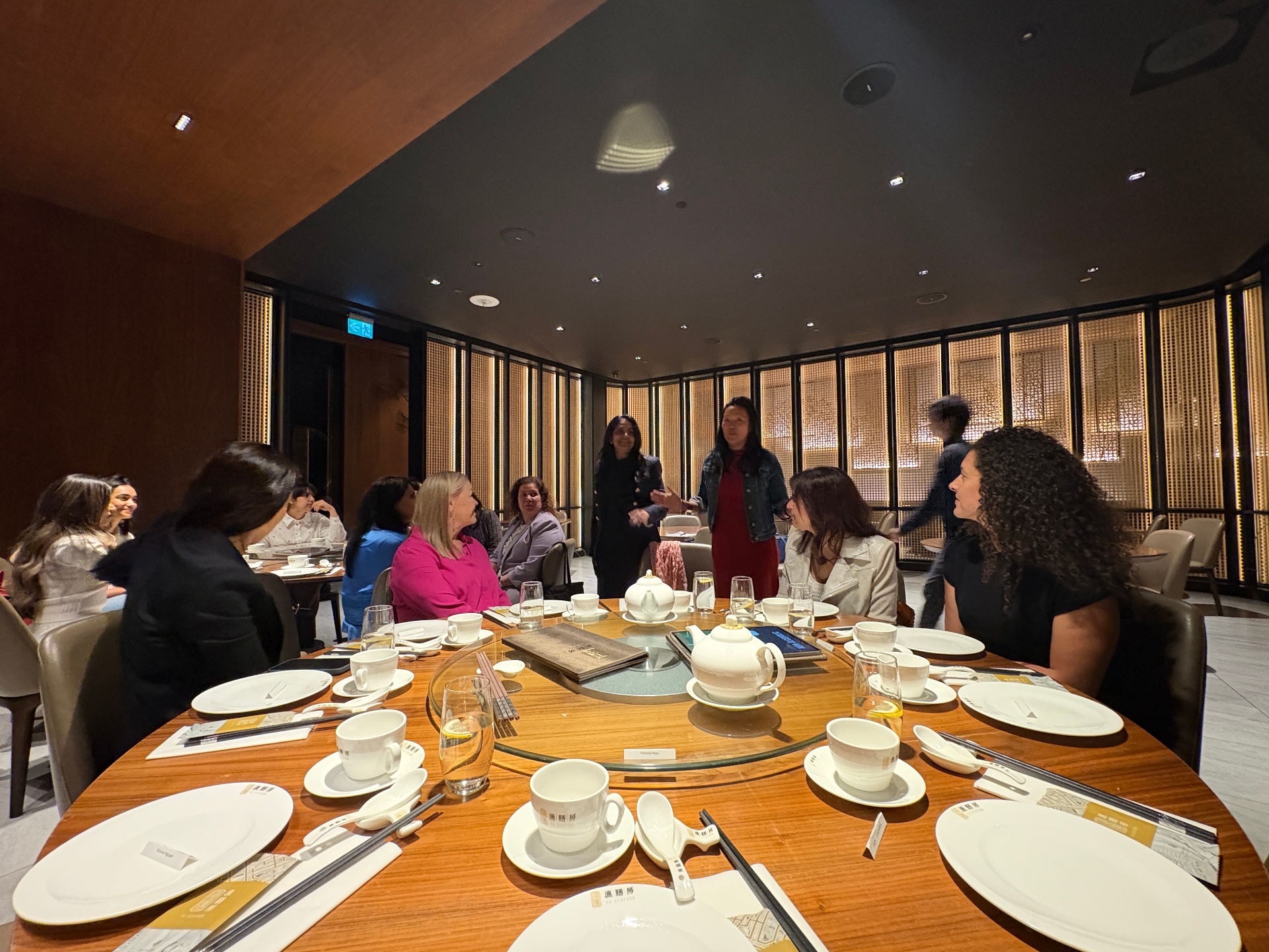 Conversation around the table at the Toronto edition