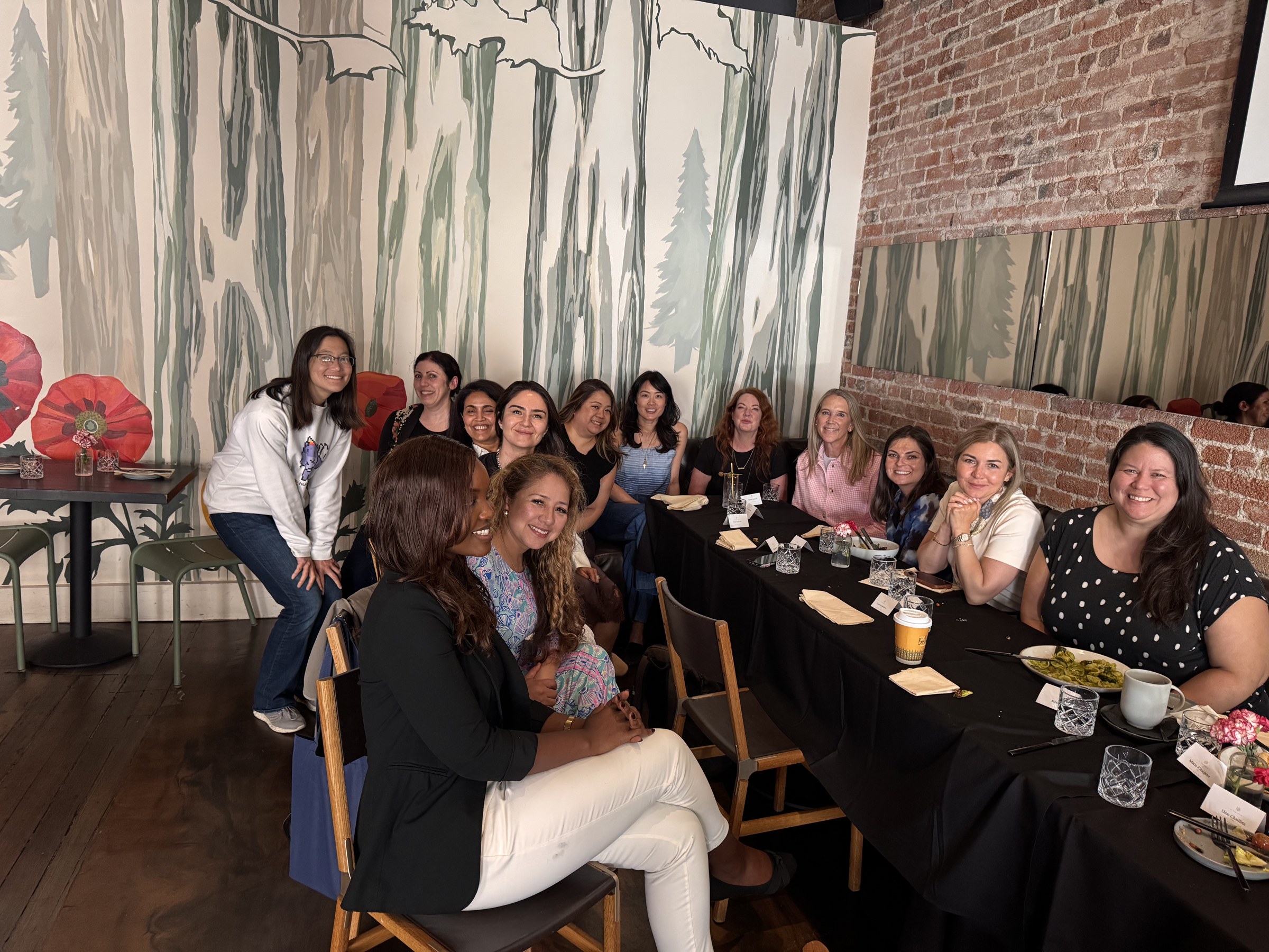 Guests around the San Francisco table
