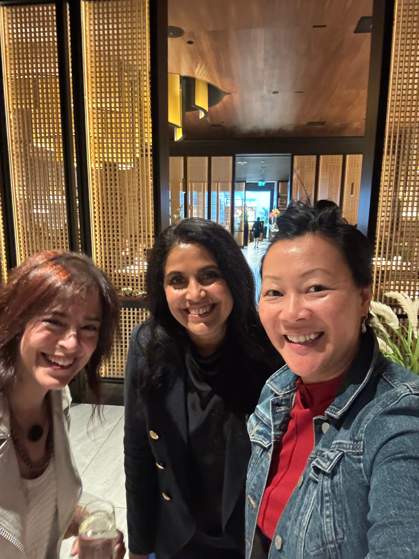 Selfie of three attendees at the Toronto venue